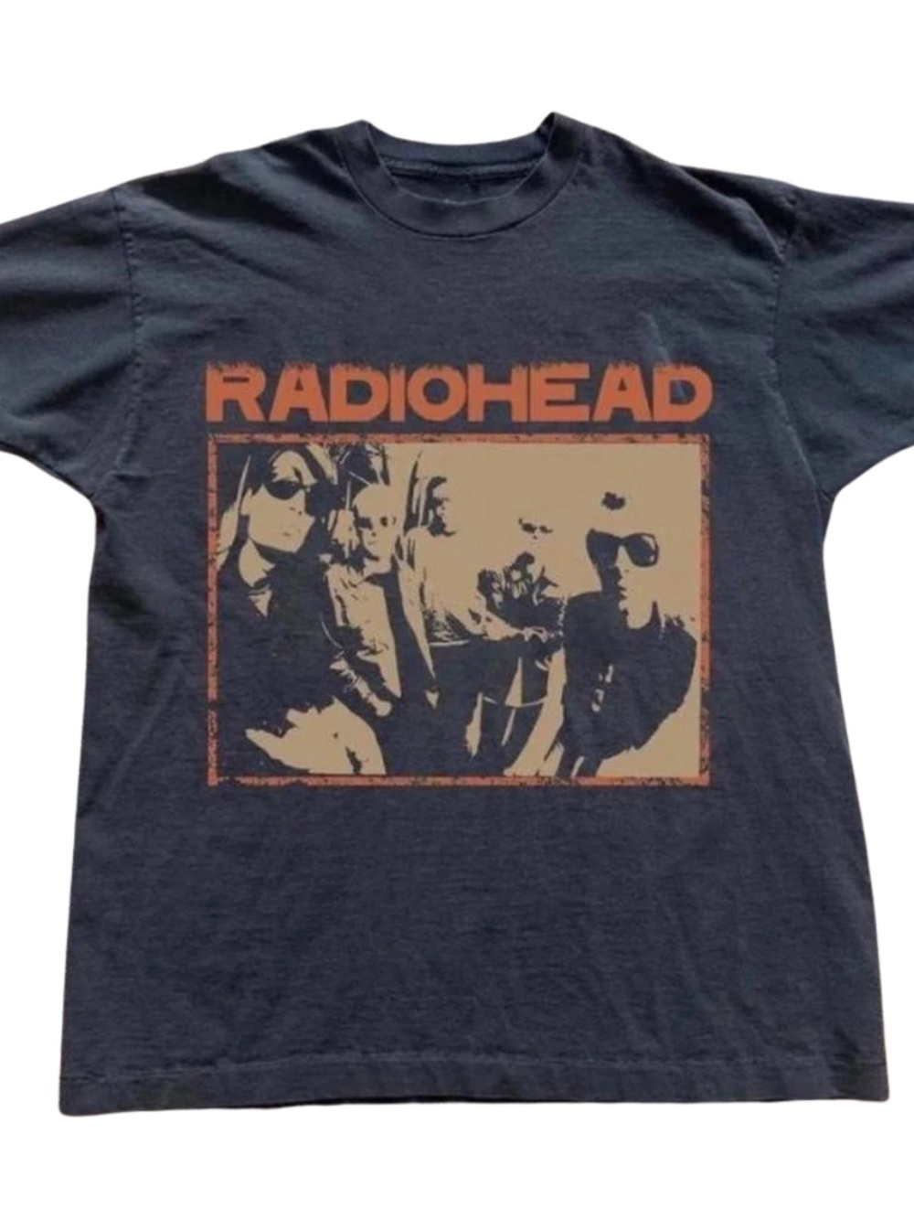 Graphic Tee - Black with Rust Print